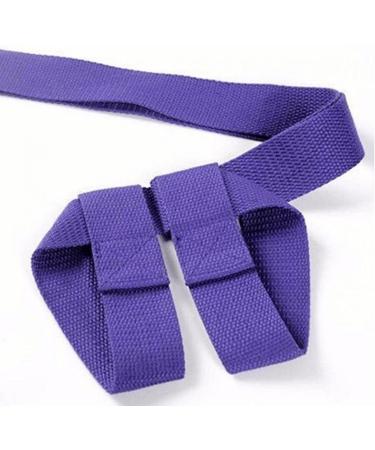 Adjustable Yoga Mat Strap Set - 2pcs Mat Holder Sling for Carrying & Stretching - Purple - Buy Online on GoSupps.com