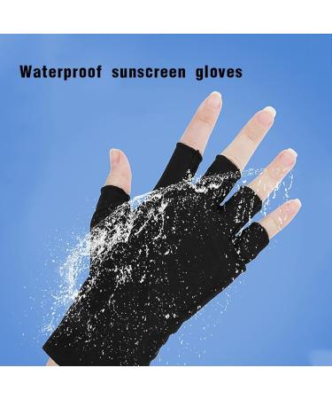 PLABBDPL UV Shield Glove Nail Care Gloves UV Protection Gloves Manicure Gloves UV Shield Gloves for Nail Polish Nail Art Dryer Black - Buy Online on GoSupps.com