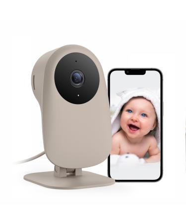 Nooie Smart Baby Monitor with Crying Detection Video Baby Cam and Audio 1080P Night Vision Motion and Sound Detection WiFi Camera for Nanny Monitoring Works with Alexa Cry detection