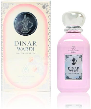 Dinar Wardi 100ml Eau De Parfum- Long-lasting Perfume for Women- Soft Musky Floral Vanilla Perfume Spray