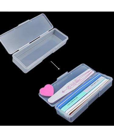 8-Piece Clear Manicure Tool Box for Nail Art - Transparent Plastic Organizer Case (7.1x1.96x1.18) - Buy Online on GoSupps.com