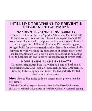Intensive Treatment Stretch Mark Butter 5.5oz - Effective Solution for Stretch Marks - Buy Online on GoSupps.com