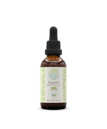 HerbEra Digestis B60 Alcohol-Free Extract Tincture: Wormwood Herb, Anise Seed, Fennel Seed, Lemon Balm Leaf, Cardamom Pods, Artichoke Leaf, Oregon Grape Root. Digestive Health Support 2 Fl Oz 2 Fl Oz (Pack of 1)