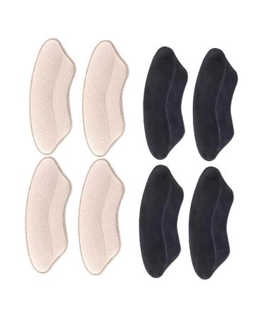 Healeved 4 Pairs Follow up Heel Non Slips Pad Sole Insoles Shoe Bottom Protector Insoles for Heels Anti-Abrasion Heel Cushions Shoe Sole Protector Foot Care Protector Shoes Protector Sponge