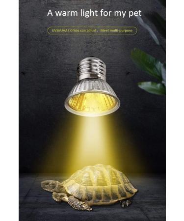 yanhe Tortoise Heat Lamp Basking Light for Aquarium Reptiles E27 UVA+UVB Heat Spotlight for Reptiles Aquarium Reptile Lizards Turtle Snakes (Black) - Buy Online on GoSupps.com