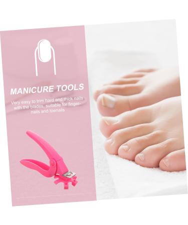 Ipetboom Fake Nails Trimmer Stainless Steel Nail Clipper Female Manicure Nail Tips Manicure Clipper Nails Clipper Nail Art Tool Pink French Nail Clippers Plastic - Buy Online on GoSupps.com