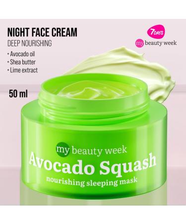 7Days Skin Care Set with Avocado Face Mask and Nourishing Serum - Korean Skincare Gift Set for Women - Preppy Skincare Set - Buy Online on GoSupps.com