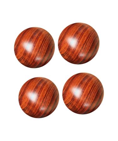 Ultechnovo 4 pieces of solid wood massage ball balls for the muscle massage trigger point massage device Foot massager massage ball fitness ball massage roller for blood circulation health care