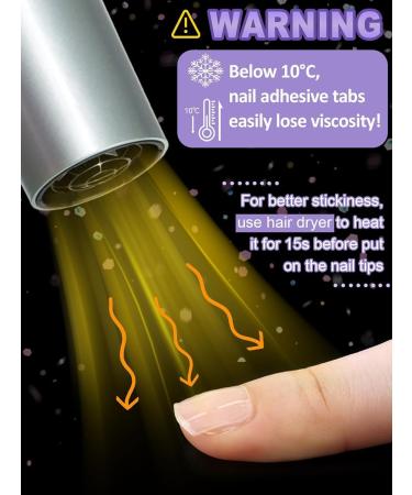  TOROKOM 300P Nail Adhesive - TOROKOM Transparent Double Sided Nail Jelly Gel Tape for Nail Art Manicure Easy to Apply and Remove (Nail-600PCS) - Buy Online on GoSupps.com