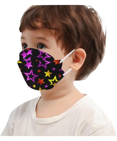 50 Pack Colorful Children's Face Masks - Fish Design 3D Protection Breathable 4-Layer Mouth & Nose Shield for Boys & Girls - Buy Online on GoSupps.com