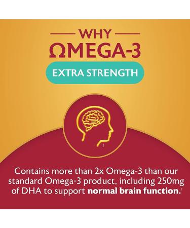 Seven Seas Omega-3 Fish Oil Extra Strength One-A-Day with Vitamin D - 30 High Strength Tablets - Buy Online on GoSupps.com