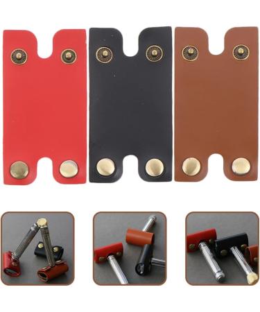 Frcolor 15-Piece Razor Safety Cap Set | Travel-Friendly Leather Cases for Razor Protection | International Shipping Available - Buy Online on GoSupps.com