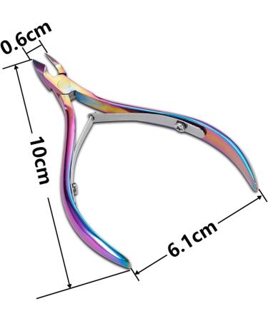 SVAASA Nail Clippers Nail Cuticle Nipper Scissors Stainless Steel Rainbow Tweezer Clipper Dead Skin Remover Scissor Plier Pusher Nails Tools (Color : Purple) - Buy Online on GoSupps.com