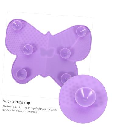 MAGICLULU Silicone Scrub Pad - Makeup Brush Cleaner Tool | Beauty Applicator & Scrubber | Purple Cosmetic Brush Cleaning Instrument - Buy Online on GoSupps.com