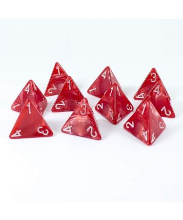 Paladin Roleplaying Red D4 Dice - 10D4 Healing Potion Set - Buy Online on GoSupps.com
