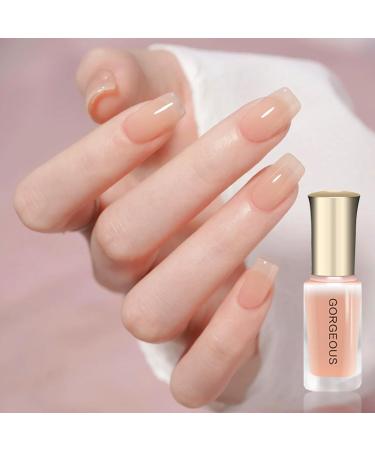 Nude Nail Polish Jelly Nude Nail Varnish Chip Resistant & Water Based Translucent Gel Polish Quick Dry Nail Polish for Art Manicure DIY at Home Highly Pigmented Nail Varnish - Buy Online on GoSupps.com