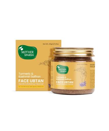 Turmeric Healing Face Ubtan Powder for Hyperpigmentation Dark Spots & Radiant Complexion with Saffron Rose Petal & Orange Peel for All Skin Types 75g