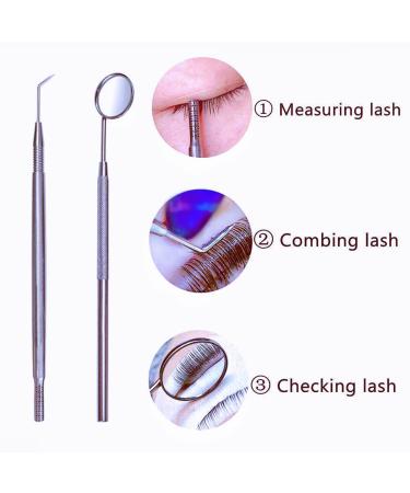 Libeauty Eyelash Lifting Separator - 2 Piece Eyelash Tool Set & Mirror for Extensions - Achieve Flawless Beauty - Buy Online on GoSupps.com