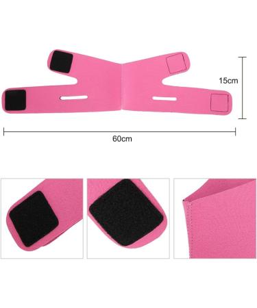 Face Slimming Cheek Mask V Face Line Belt Lifting Mask - Rose Red - Buy Online on GoSupps.com