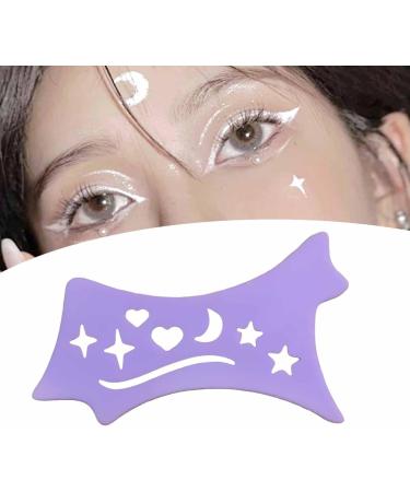 Kokiya Eyeliner Stencil Makeup Tool Multipurpose Eye Makeup Aid Easy to Use Silicone Eyeliner Aid for Girls Women Purple - Buy Online on GoSupps.com