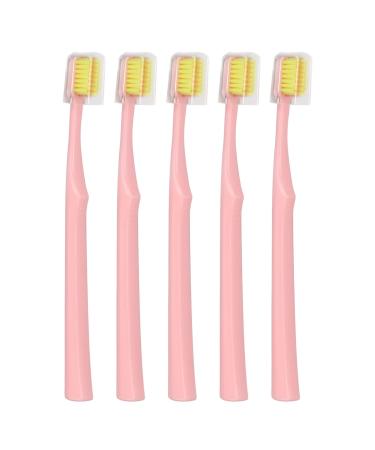 Braces toothbrush interdental brush practical braces multidirectional application depth cleaning for home use (pink)