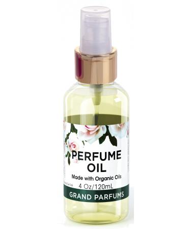 Grand Parfums WHITE GARDENIA Perfume Spray On Fragrance Oil 4 Oz | Hand Blended with Organic and Essential Oils | Alcohol-Free and Preservative Free | Made to Order Gardenia 4 Fl Oz (Pack of 1)