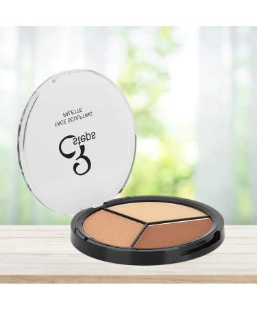 Qkiss 3-in-1 Long Lasting Makeup Palette - Face Highlight Concealer & Contour Cosmetic Powder (3#) - Shop Internationally - Buy Online on GoSupps.com