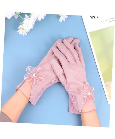  Mikinona Mikinona 1 Pair Summer Sun Protection Women Sun Tea Driving Lace Ladies Evening Purple Evening Wear Summer Miss - Buy Online on GoSupps.com