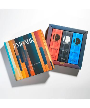 EMBARK Men Perfume Gift Set - 3 x 15ml | Diwali Gifting Idea | Luxury Fragrance for Men Combo - MY PASSION + MY TIME + MY STORY
