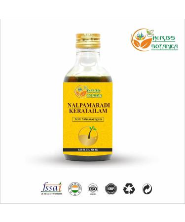 Herbs Botanica Nalpamaradi Thailam Skin Radiance Treatment Oil 200ml - Ayurvedic Oil with Turmeric & 15 Herbs for Skin, Face & Body - Buy Online on GoSupps.com
