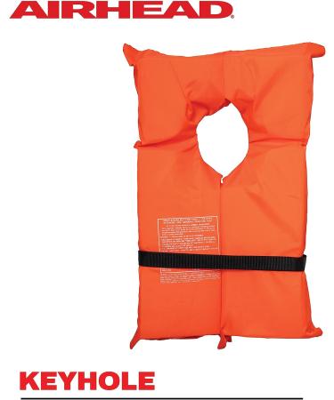 Airhead Adult Type II Keyhole Life Jacket - Coast Guard Approved - Orange - Buy Online on GoSupps.com