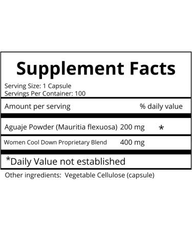 Dr. Hoss Women Cool Down Supplement for Hormonal Balance & Menopause Relief - 100 Capsules - Buy Online on GoSupps.com