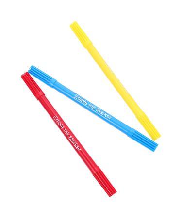 BESTonZON Food Coloring Markers 6 Pcs baking pen red decor red pens gummy candy food Markers food coloring pens food markers baking pens macron pen baking pen cake marker pen crayons