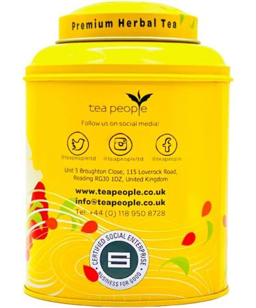 Tea People Organic Vanilla Rooibos Loose Tea Caddy 125g - Vanilla Flavor - 125g (Pack of 1) - Buy Online on GoSupps.com