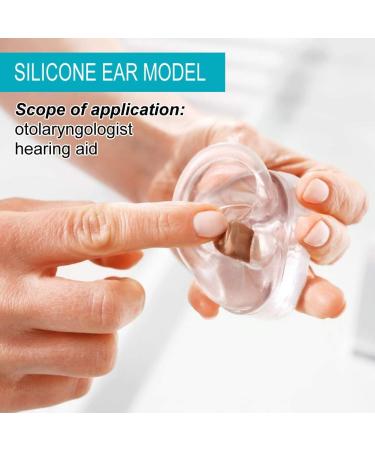 Silicone Ear Model for Display & Ear Impression Practice - Realistic Artificial Right Ear for Prosthetic Head - Buy Online on GoSupps.com