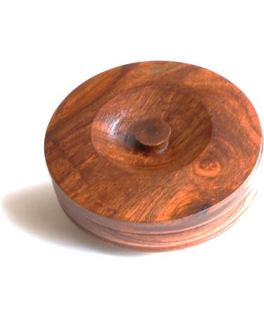 Quality Wood Shaving Soap Bowl. Walnut Finish - Buy Online on GoSupps.com