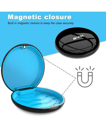 Retainer Case Orthodontic Dental Case: BVN Slim Braces Case Mouth Guard Case Denture Box Teeth Aligner Case Night Guard Case Container Storage Holder Black Blue - Buy Online on GoSupps.com