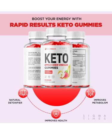 Rapid Results Keto ACV Gummies for Weight Loss - Energy Boosting Formula with Natural Ingredients (60 Gummies) - Buy Online on GoSupps.com