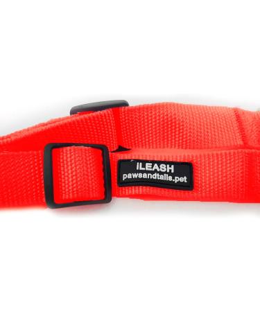 2 Way Lead Splitter Adjustable 43-69cm Dog Leash Heavy Duty Coupler with Metal Clips Easy Use Pet Walking Lead Splitter Durable Strong Fabric (Red) - Buy Online on GoSupps.com