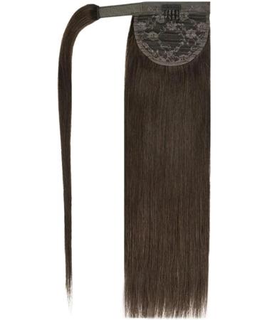 Ponytail Extension Human Hair Ponytail Extension 14-22" Long Straight Wrap Around Ponytail Clip In Hair Extension Brazilian Remy Hair Straight Ponytail Hairpieces Ponytail Hairpiece for Women (Color 22inch 105G #2 - Buy Online on GoSupps.com
