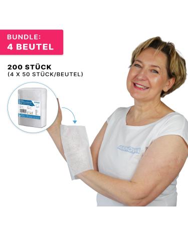 200 Arnomed Eco-Friendly Disposable Flaps for Babies Children & Adults | Soft Gentle Washing Gloves 60g/m - Ideal for Body Care - Buy Online on GoSupps.com