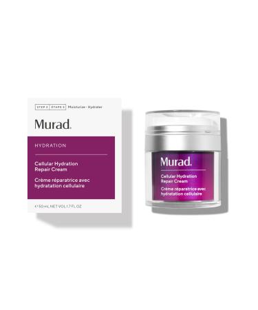 Murad Cellular Hydration Barrier Repair Cream - Nourishing Face Moisturizer Repairs Dry Flaky Skin - Bilberry Omega Fatty Acids and Soothing Allantoin Restores Bounce & Radiance - 1.7 Fl Oz