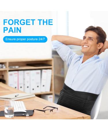 ACWOO Adjustable Lower Back Support Brace with Double Pull Design for Slipped Disc Pain Relief - Buy Online on GoSupps.com