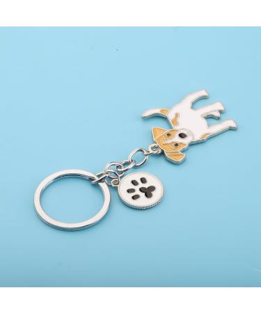 Ensianth Dog Keychain - Perfect Gifts for Dog Lovers Puppy Paw Print Keyring for Dog Owners Moms & Dads - Buy Online on GoSupps.com