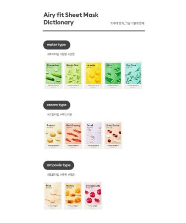 Mi*sha Airy Fit Sheet Masks Assorted 30pc Set - Hydrating & Nourishing | International Shipping Available - Buy Online on GoSupps.com