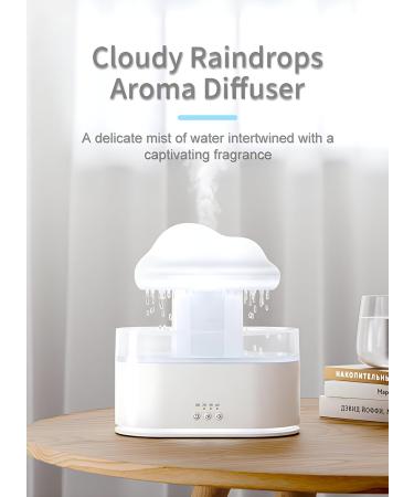 Rain Cloud Diffuser & Humidifier - Cute Aromatherapy Night Light with 7 Color Options | Perfect for Bedroom & Relaxation - Buy Online on GoSupps.com