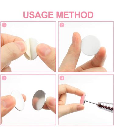 Sanding Paper Discs(#80#150#240 Grits) and Metal Nail Drill Bit Foot Files Feet Grinder Sandpaper Sanding Disc Sanding Paper Discs for Dead Skin Callus Cuticle Remover Manicure Pedicure - Buy Online on GoSupps.com