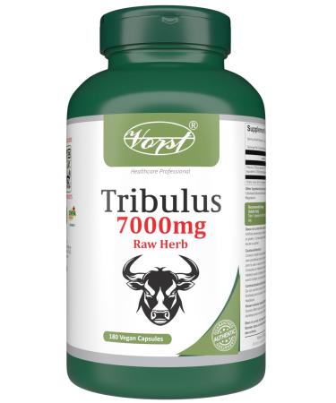 VORST Tribulus Terrestris Extract 7000mg Raw Equivalent 180 Vegan Capsules | Supplement for Men & Women | Powder Pills | 1 Bottle 180 count (Pack of 1)