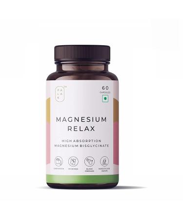 Fett New Magnesium Relax Supplement with Magnesium bisglycinate Magnesium Oxide and Vitamin B6 | 60 Capsules (1)