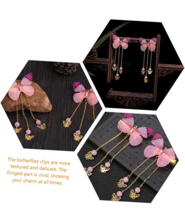 FRCOLOR Accessories Pairs hanfu butterfly headdress kids kimono hair accessories hairpin with tassel metallic hair clips girl hair clips fairy jewelry for girls alloy Costume child Kids - Buy Online on GoSupps.com